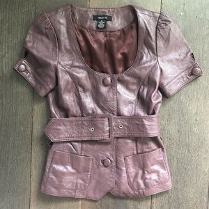 Arden B vintage leather shirt